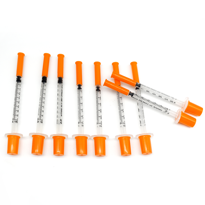 1ml sterile syringe insulin 100u with needle