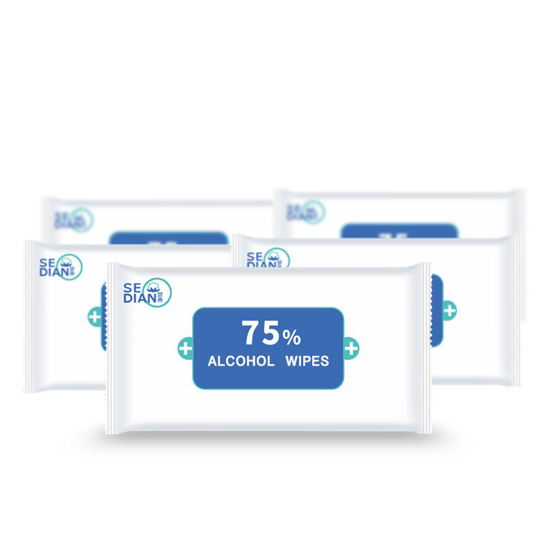 Single Packed 1pc 75% Alcohol Disinfectant Wipes Medical Alcohol Disinfecting Wipes