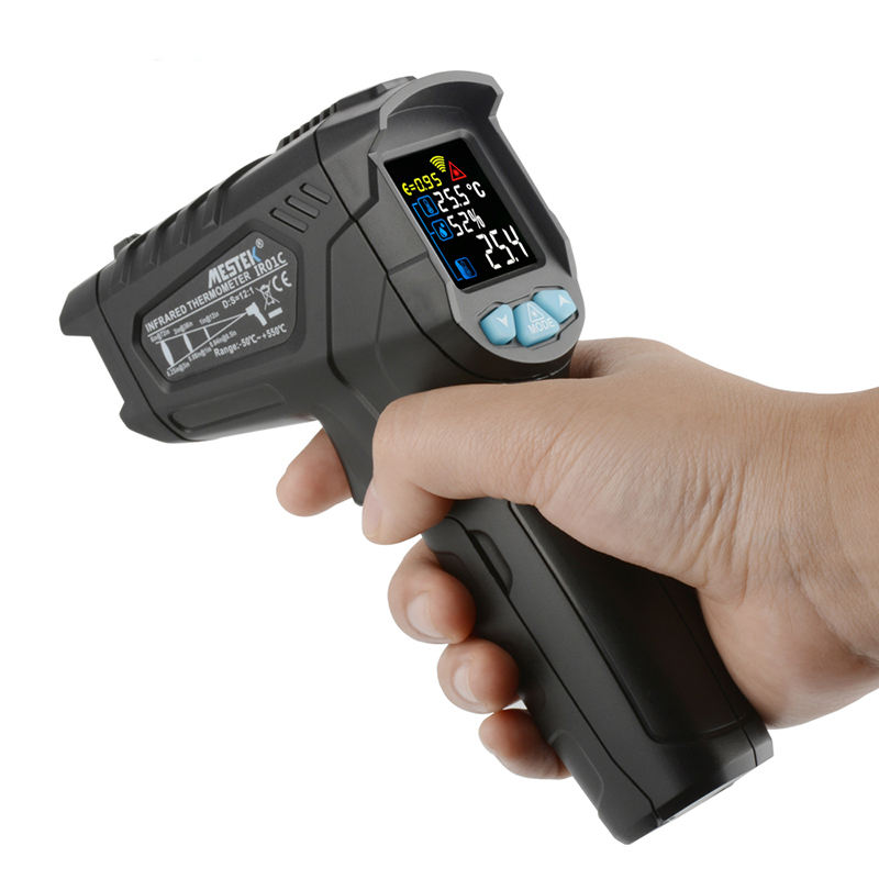 new products black Non-contact thermometer temperature gun ir thermometer Laser LCD display digital thermometer for Industry