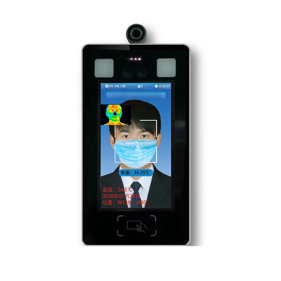 Thermal Imaging Thermodetector with Face Recognition Temperature Measurement Refuce People Contact and Control People Flow