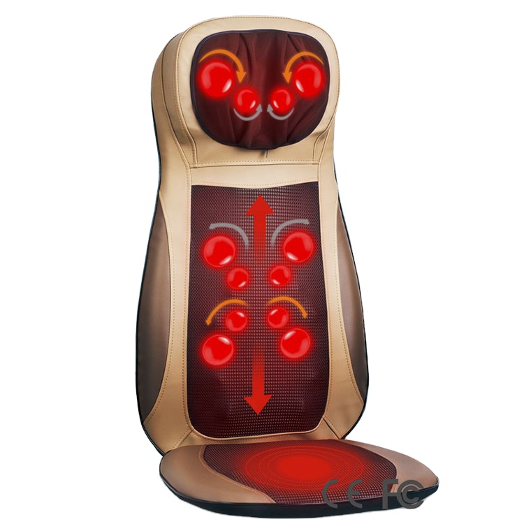 Seat Neck Back 5 Motors Massage Cojin De Masaje Kneading Srhiatsu Body Care Massager Cushion