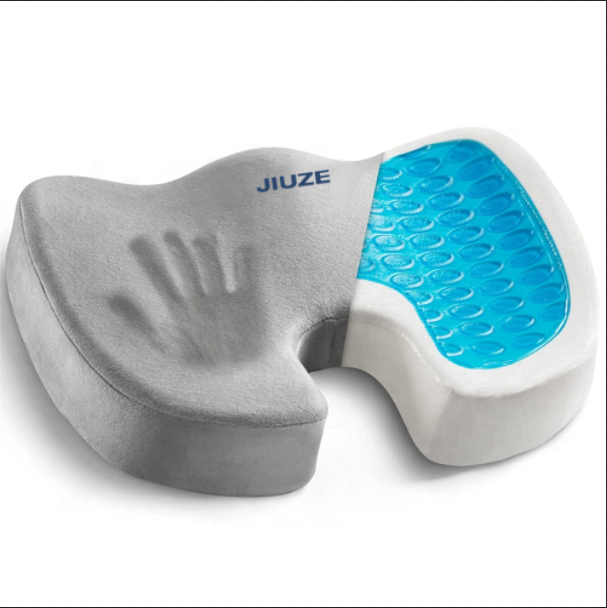 Hot Sales Hemorrhoid Pillow Blood circulation Silicone Cooling Gel Seat Cushion Memory Foam Chair Pillow