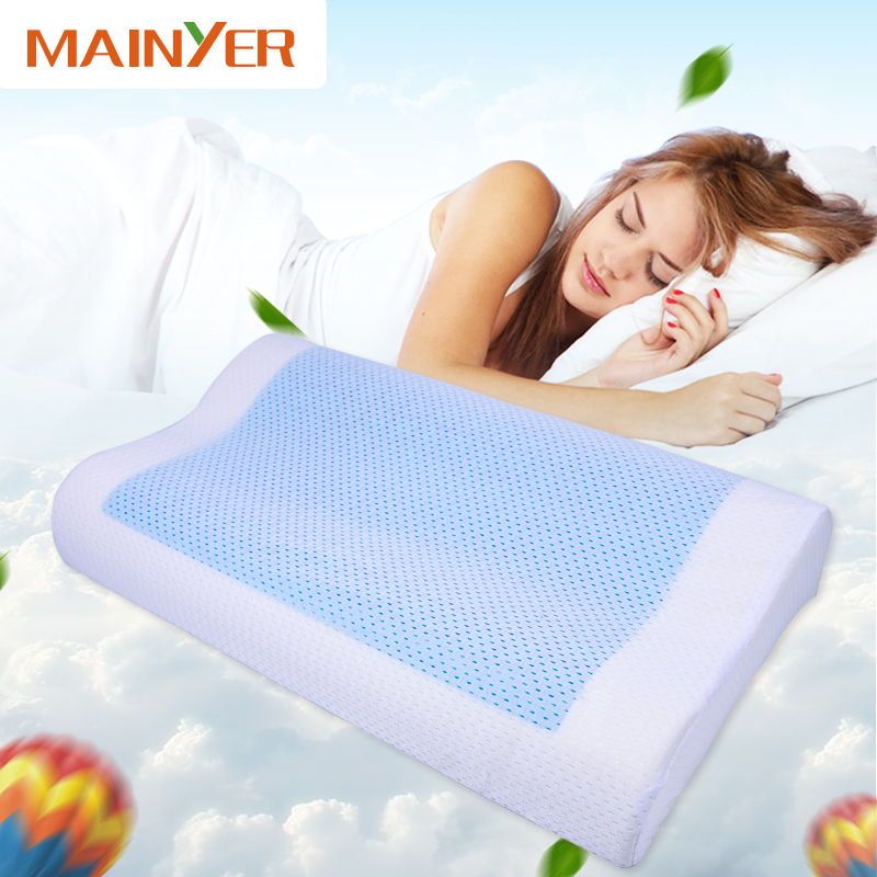 Snore Stopper Silicone Cool Gel Memory Foam Pillow Inside