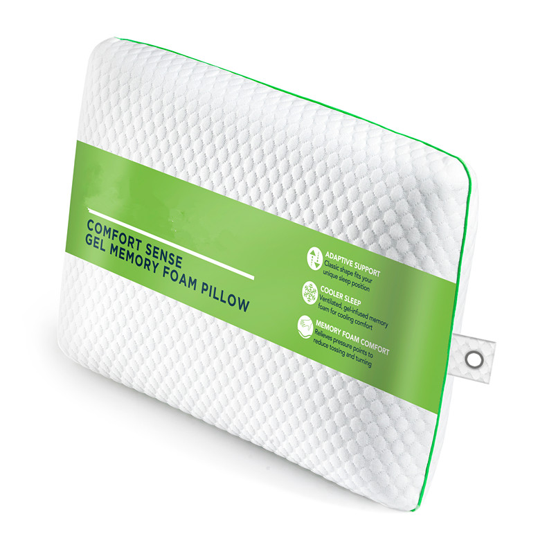 Peppermint smell cooling memory foam pillow silicon gel infused pillows queen size