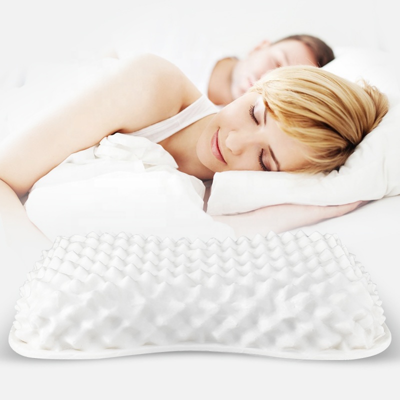 Natural Latex Rubber Pillow With Cover Medium Support Bed Pillow for Sleeping for Back Helps Relieve Latex Pillow