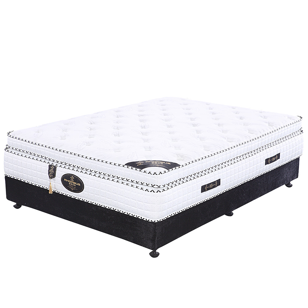 China Bed Pocket Spring Negative Ion 100% Natural Latex Mattress A04