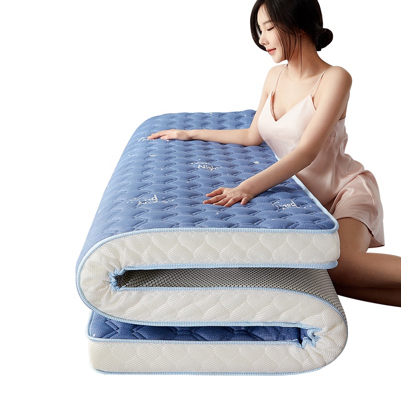 Luxury Cheap Cooling Compressed Pads Roll up Full Size Sleeping 100 Natural Rubber Latex Memory Foam Hybrid Mattress in a Box