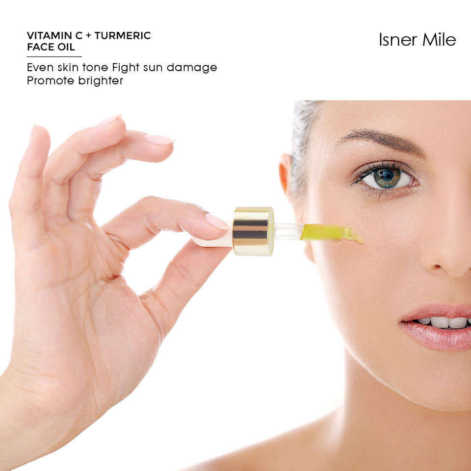 100% Pure Organic Natural Massage Diffuser Essential Facial Oils Serum Skin Care Dropper Turmeric Face Oil
