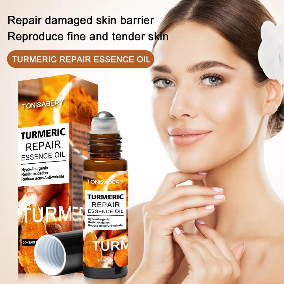 BLIW Custom Natural Organic Whitening Anti-Aging Anti Acne Turmeric Essential Oil Roll On Tumeric Facial Face Oil
