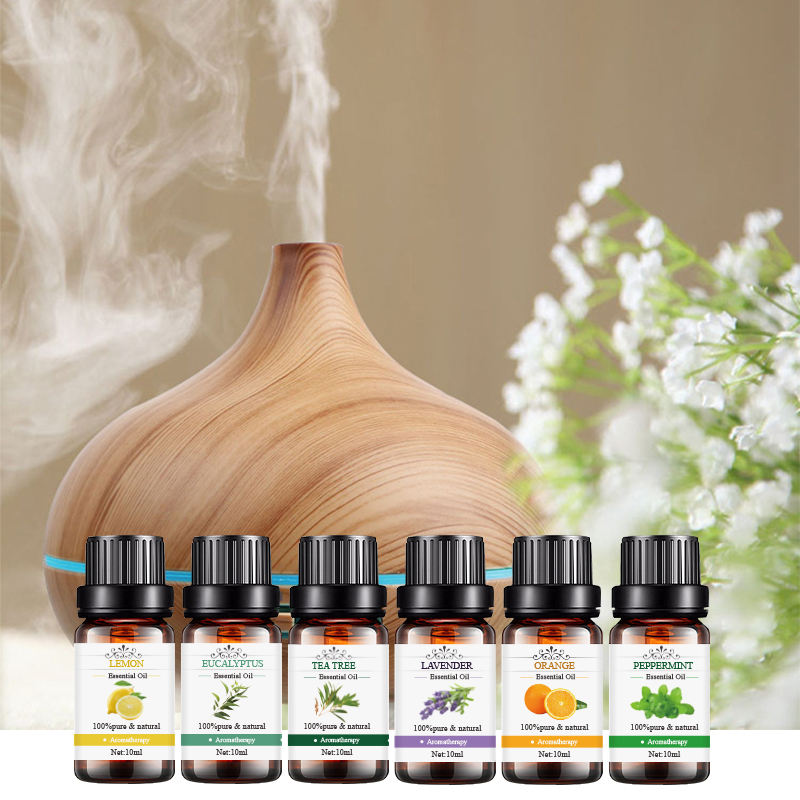 Pure Tea Tree Lavender Oil 6 Pieces Essential Oil Gift Set Oils With Private Label For Aroma
