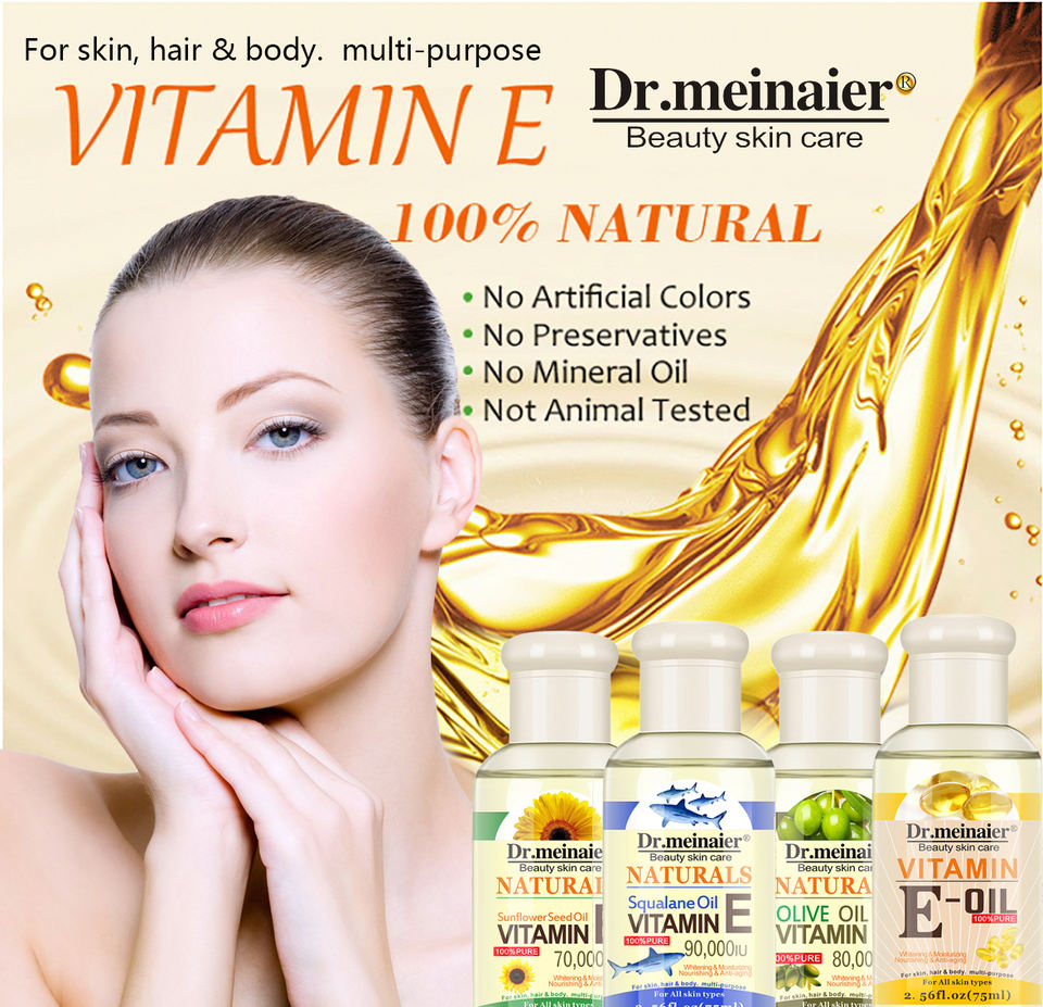 OEM Vitamin E Oil Natural Essential Oil Beauty Skin Care Whitening Massage Moisturizer Anti-aging Oil