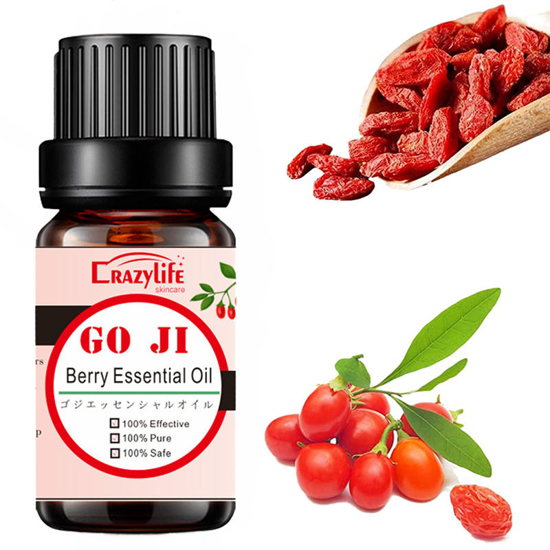 Anti-wrinkle anti-aging Hyaluronic acid goji berry Essential oil rose aroma Chinese Wolfberry Facial Serum cream whitening