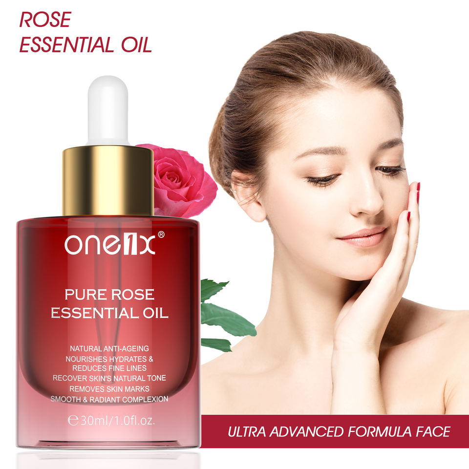 Wholesale Aromatherapy Essential Oil Bulk Rose Oil Remove Skin Marks Anti Aging Facial Serum Skin Care Products for Women
