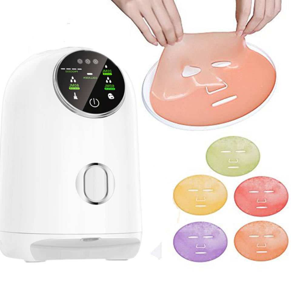 Upgrade Touch Screen Facial Beauty Equipment Household Facial Masker DIY Fruit and Vegetable Face Mask Machine with 32 Collagen