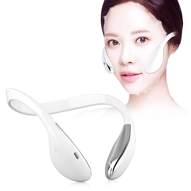 EMS Micro Current Slimming facial ultrasonic Vibration skin firmness massage face lift beauty Equipment With Mask Use