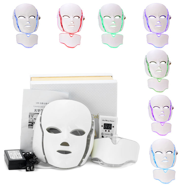 Mask Face Photon Skin Anti Aging Led Face Mask 7 Colors Led Beauty Face Mask Equipment
