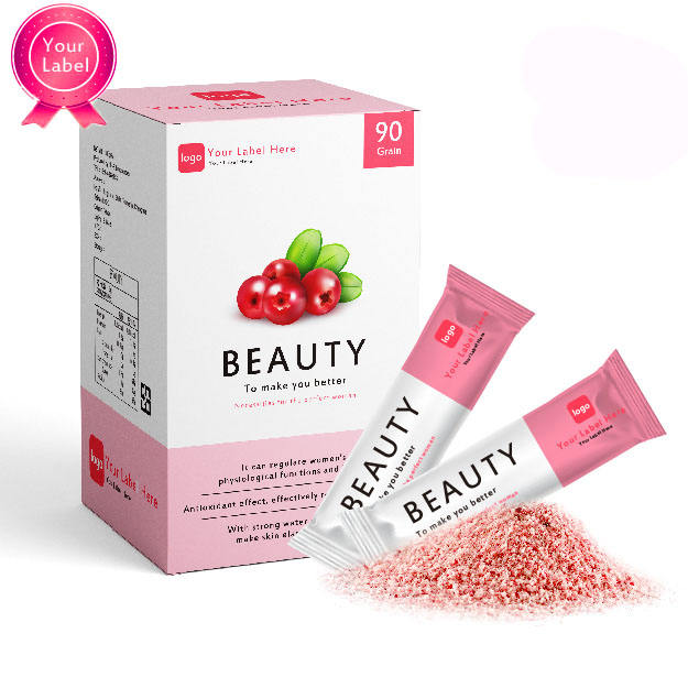 Vitamin C beauty supplement Cranberry Extract with Collagen powder Private label skin whitening skin whiten capsules
