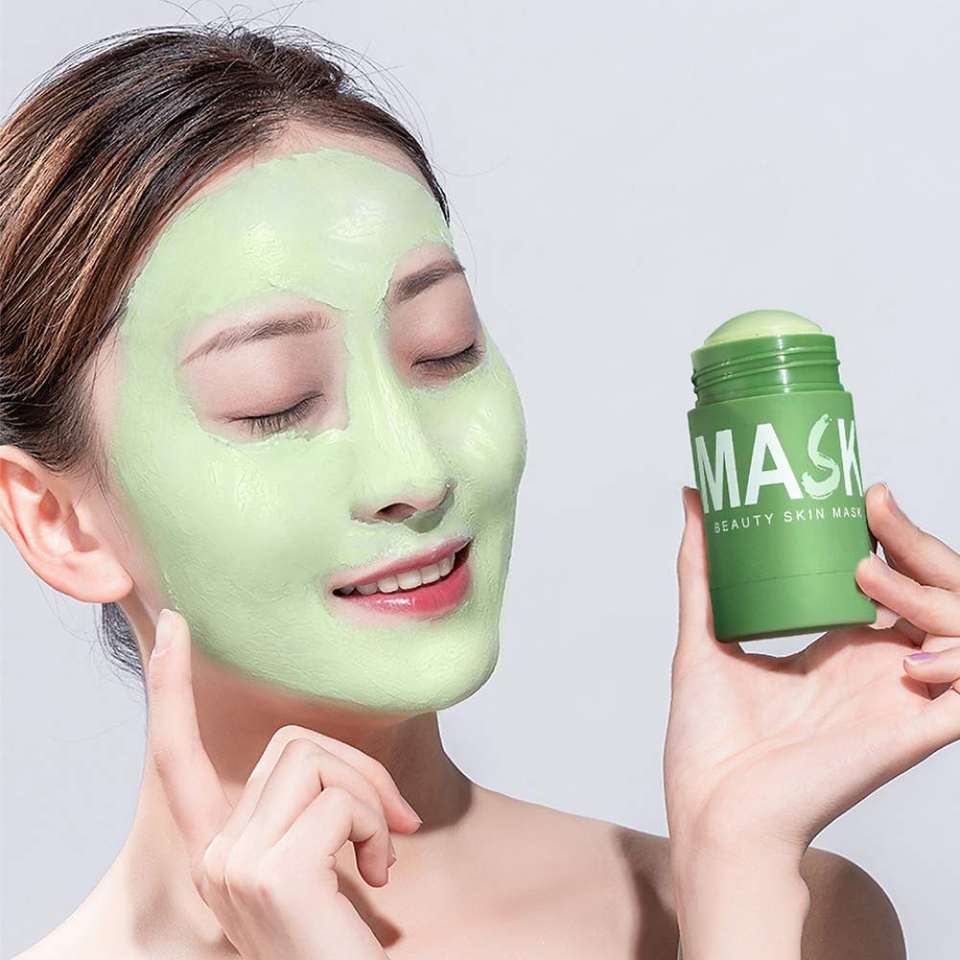Clay mask stick on face new green mud pink facial self sticking masks matcha white tea cream clean face mask