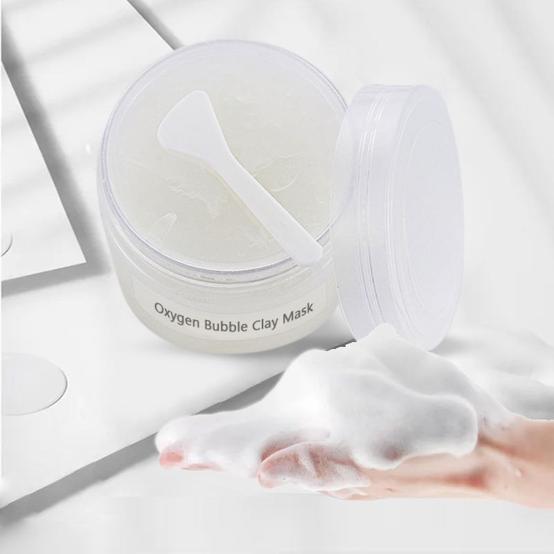 Wholesale Oem Korean Face Skin Care Organic Brightening Moisture Whiten Oxygenation Bubble Mud Clay Facial Mask
