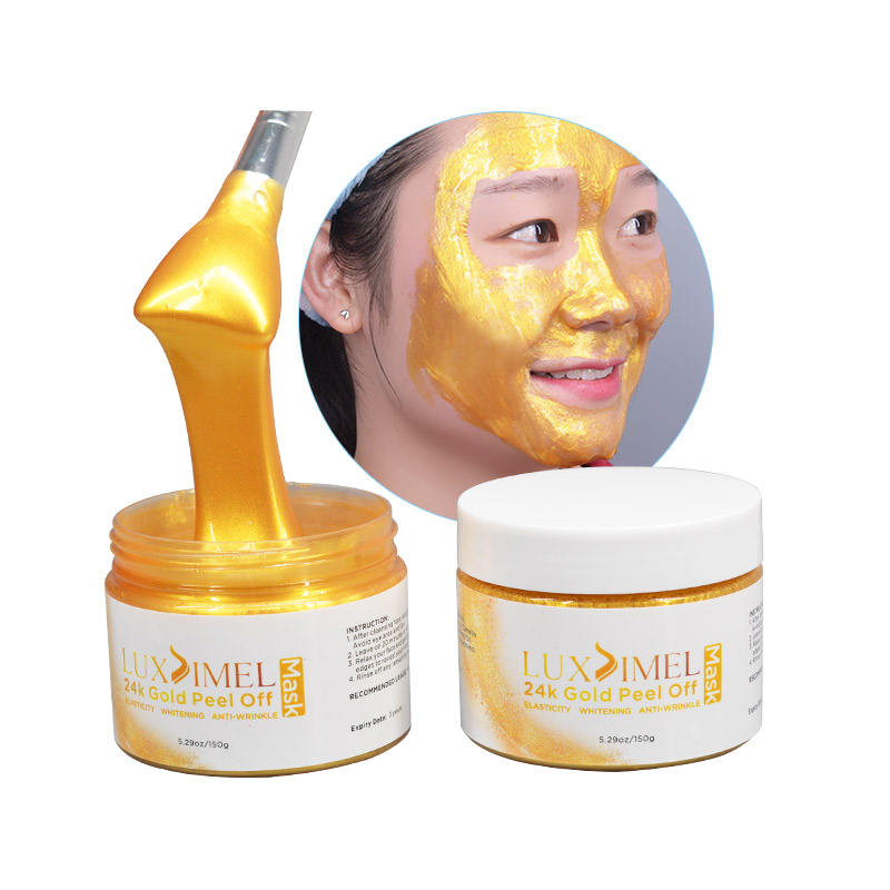 Wholesale Korean Whitening Korea Pure Bio Collagen Face Moisturizing 24K Gold Powder Facial Masks