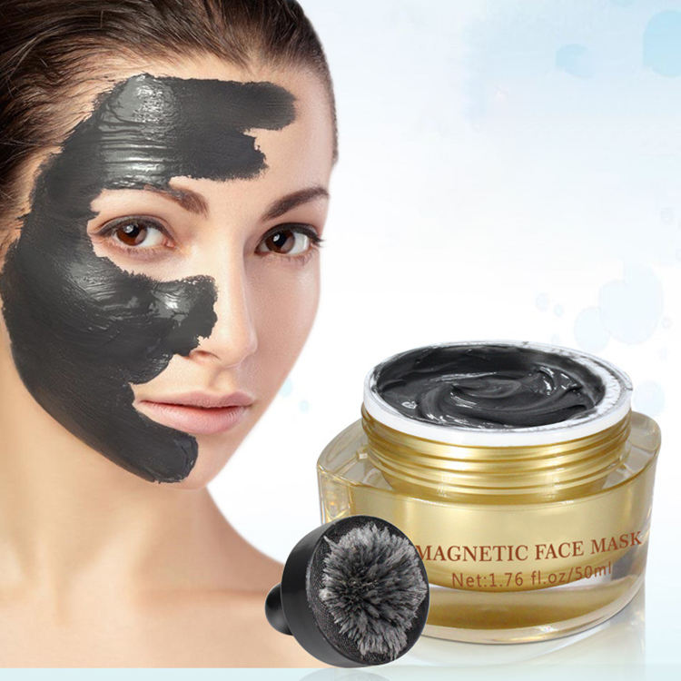 Oem Black Magnetic Face Mask Facial Moisturizer Whitening