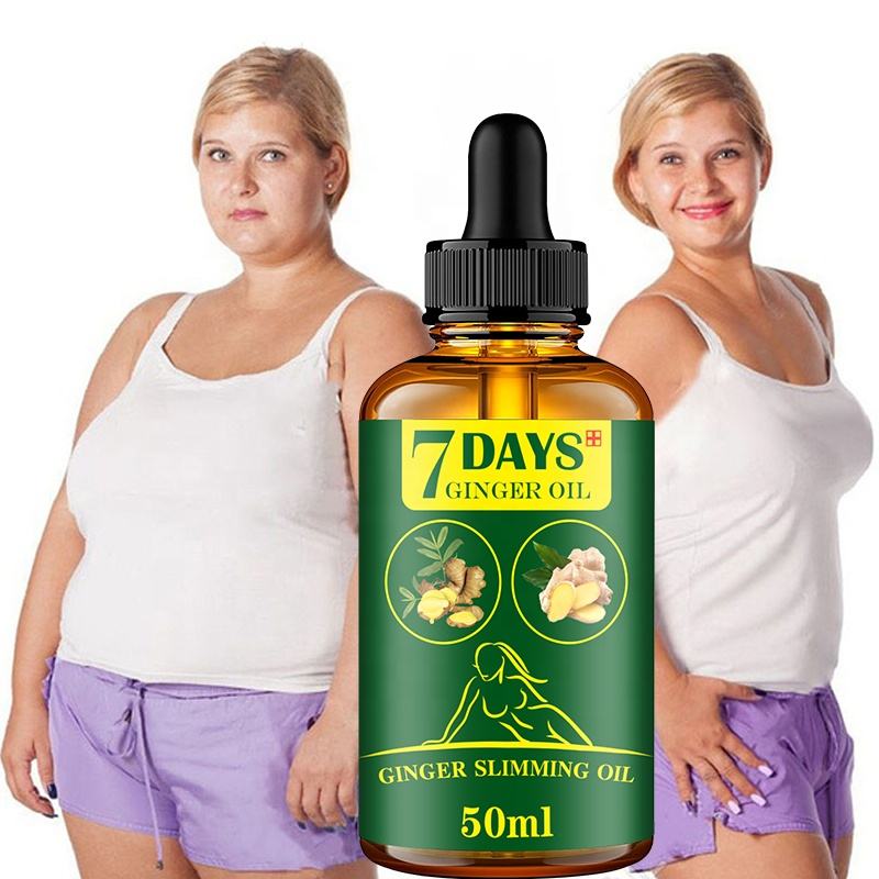Private label Weight Loss Dissolve Fat Essential Oil for Whole Body Ginger Extract Ginger Slimming Oil