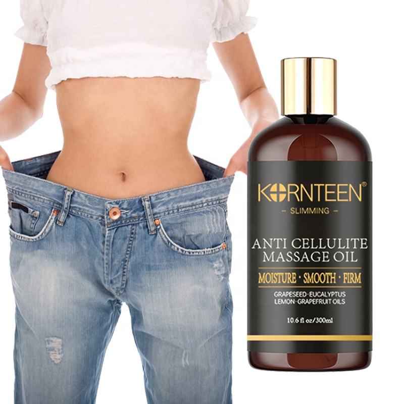 Anti Cellulite Sore Muscle Massage Oil Slimming Fat Burning Essential Oil With Grapefruit Eucalyptus Lemon Lavender Ginger