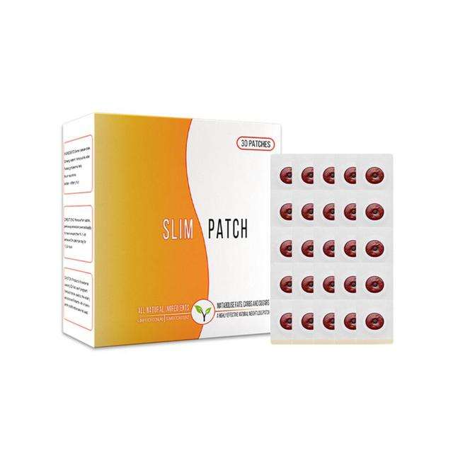 Magnet Body Slimming Product 30 Patches/Box Chinese Medicine Safe Belly Navel Slimming Patch