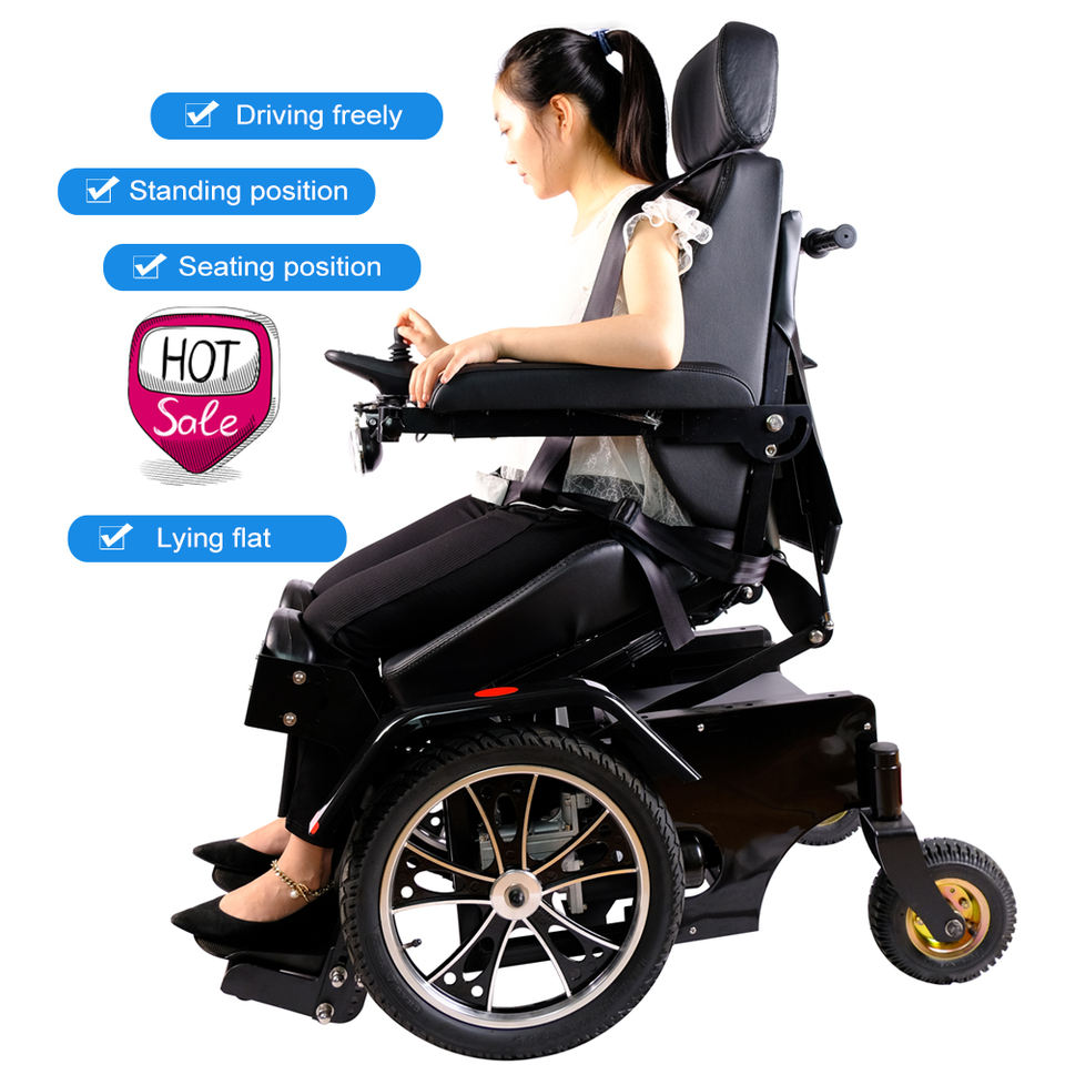 JBH Z01 manufacturer direct sell lying reclining standing electric wheelchair for elder and disabled people