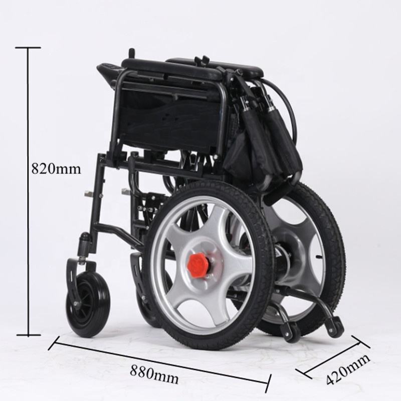 Battery Charger Climbing Dual Motor Foldable Car Trunk Electric Automatic Wheelchair for Disabled People