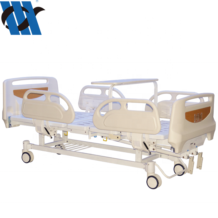 Yc-t2618k Professional Manufacture Hospital bed Factory ABS Guardrails 2 Cranks Manual Hospital Bed