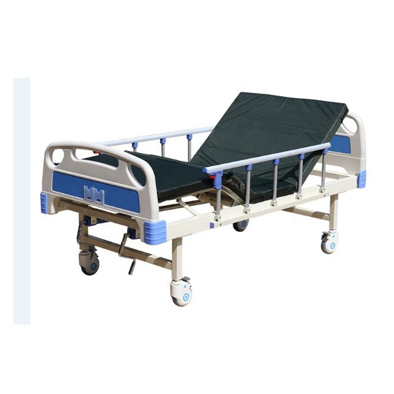 Factory wholesale ABS manual double shake two-function nursing bed multi-function medical bed elderly patient hospital bed