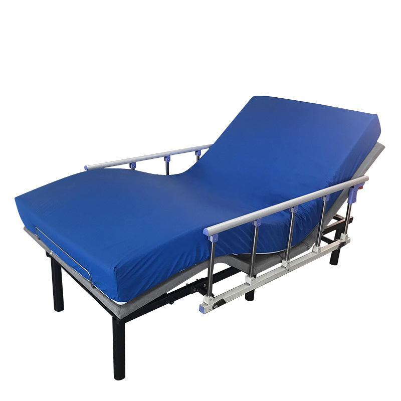 Waterproof Hybrid Mattress with Hand Rail Homecare Nursing Medical adjustable Hospital Bed