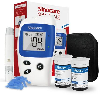 Sinocare accu2 household automatic code-free blood glucose meter English blood analysis