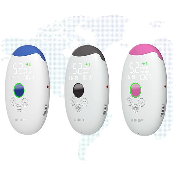 Laser blood glucose meter, needle free, high-precision, near painless medical non-invasive uric acid tester, blood ketone meter for household use